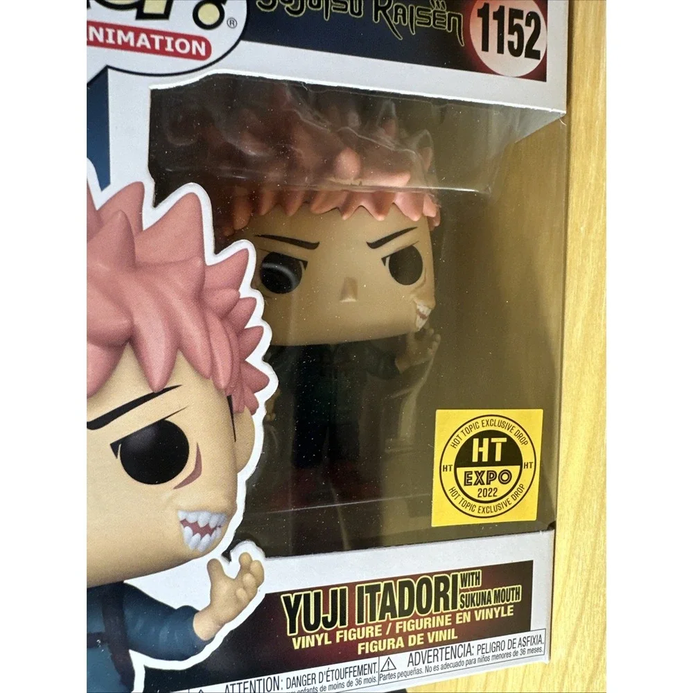 Funko Pop 1152 Yuji Itadori With Sukuna Mouth 2022 Hot Topic Expo JJK Exclusive